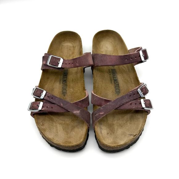 Birkenstock Franca Oiled Leather Sandal Lavender Blush EU 40 US L9 Narrow - Picture 13 of 14